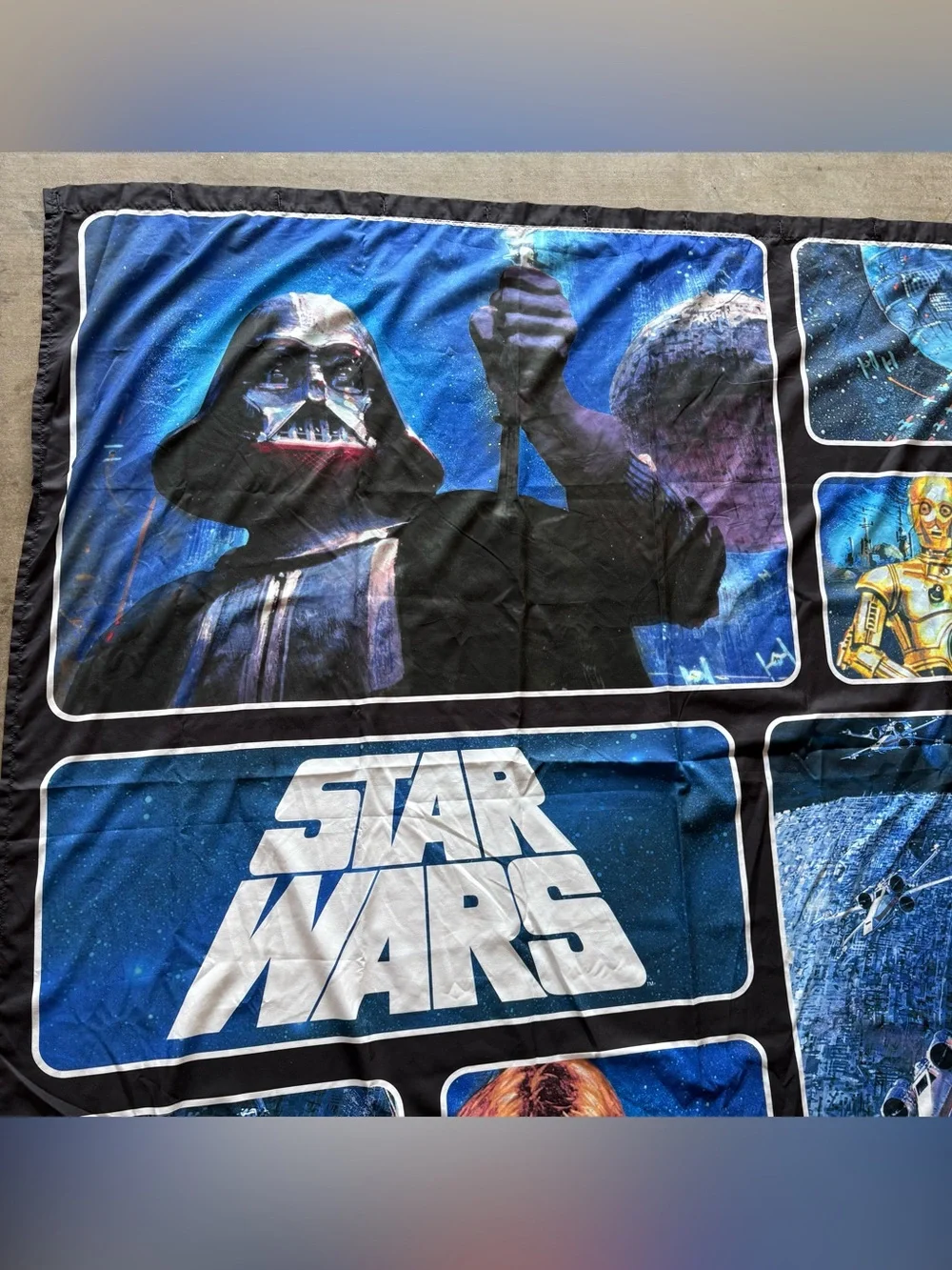 Star Wars Fabric Shower Curtain 72” x 72”